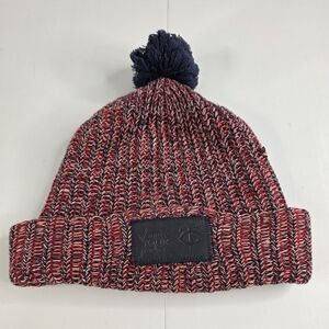 Love Your Melon Minnesota Twins Red and Blue Knit Beanie with Pom CO-0626